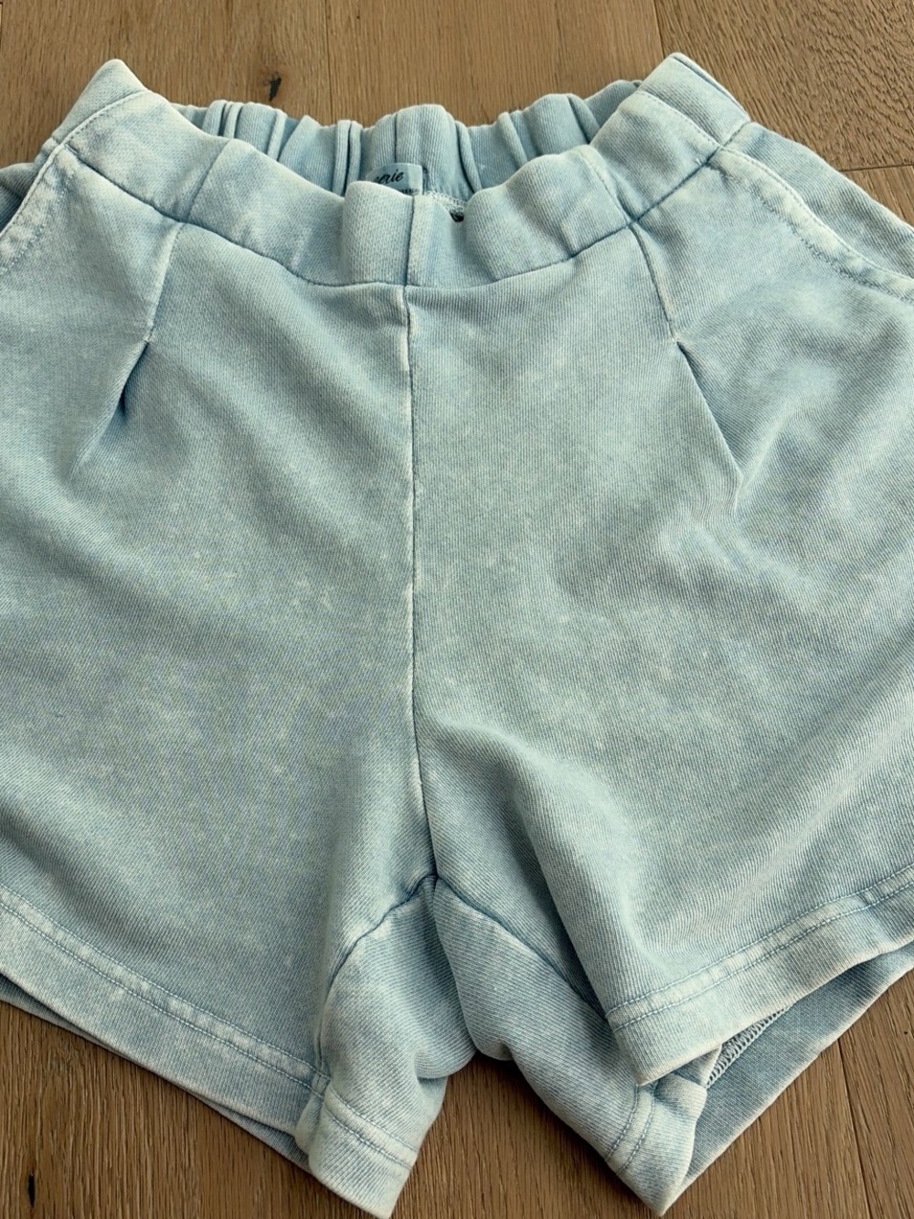 aerie Light Blue High-Waist Casual Shorts